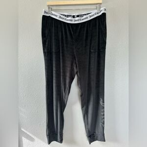 Juicy Couture Velour Bling Sleep Joggers Black Size XL